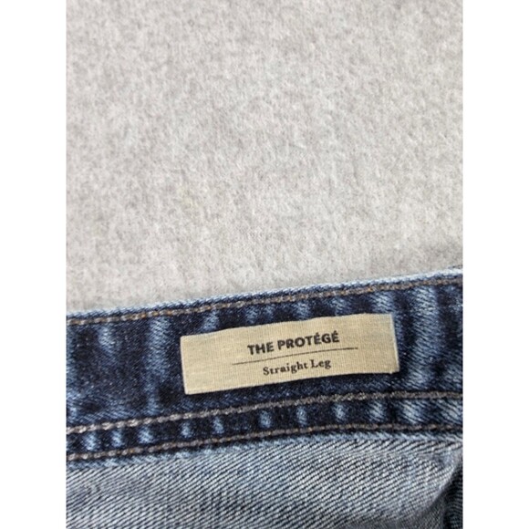 AG Adriano Goldschmied Jeans Mens 33x32 Straight Protégé Blue Stretch Mid USA - Picture 9 of 14